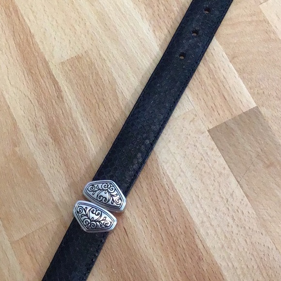Brighton 34” reversible black & brown leather belt. - Picture 3 of 9